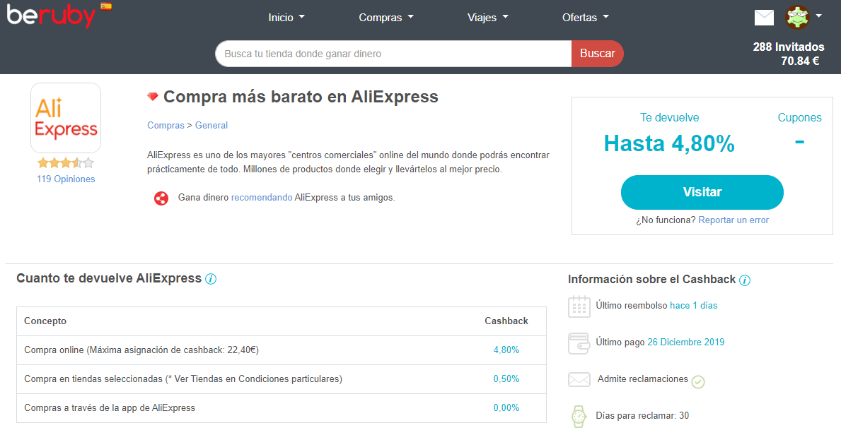 Ganar dinero con Aliexpress recomendando productos