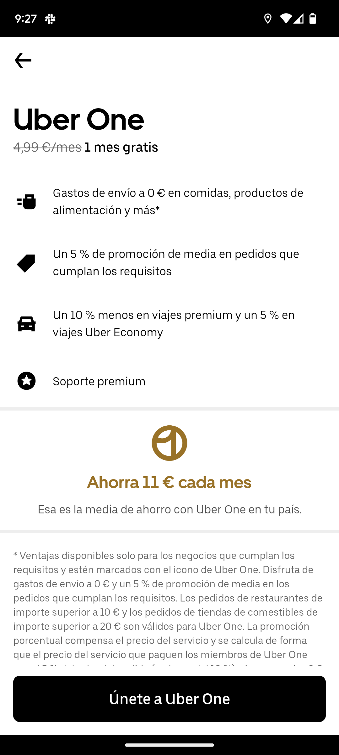 Viajes gratis con Uber One