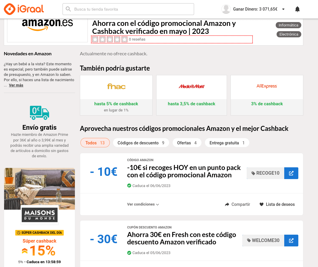 Cupón Descuento Amazon Hogar 2023